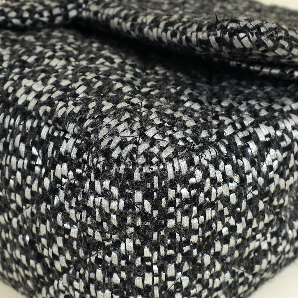 Chanel Bicolor Tweed Double Flap Jumbo Bag