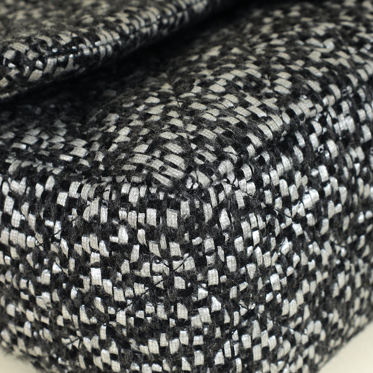 Chanel Bicolor Tweed Double Flap Jumbo Bag