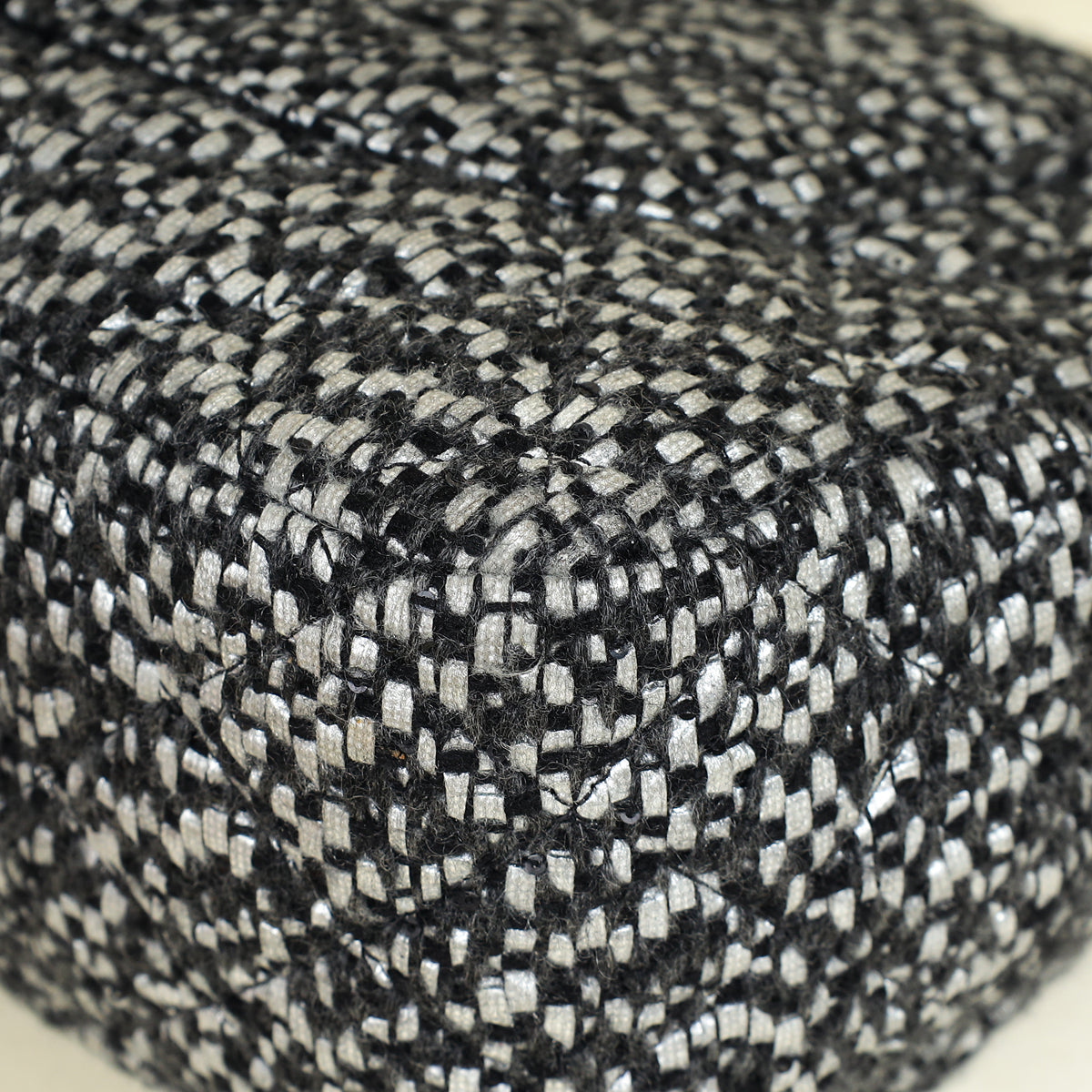 Chanel Bicolor Tweed Double Flap Jumbo Bag