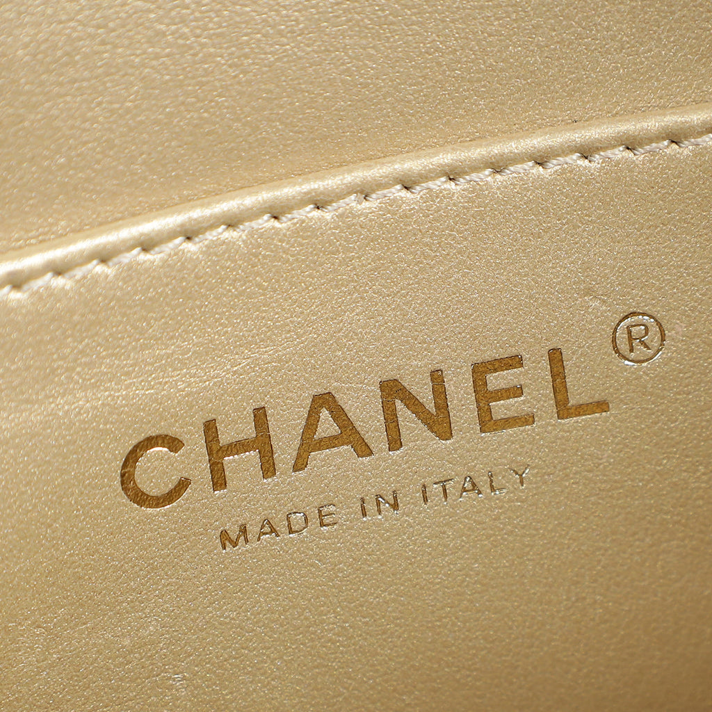 Chanel Black Double Pearly Flap Bag