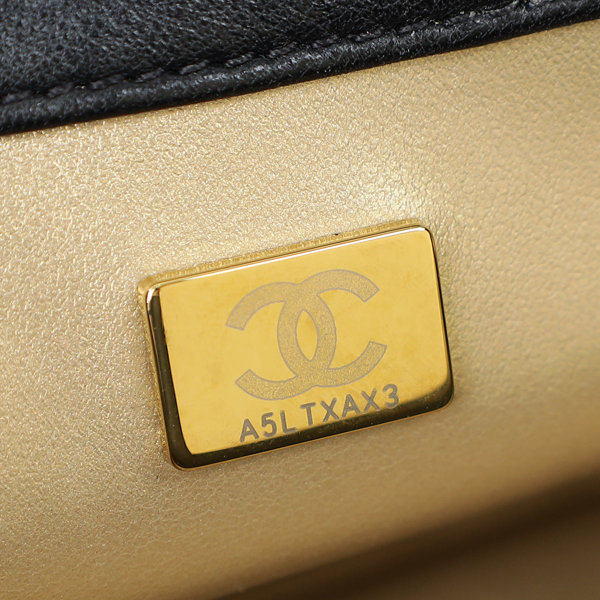 Chanel Black Double Pearly Flap Bag
