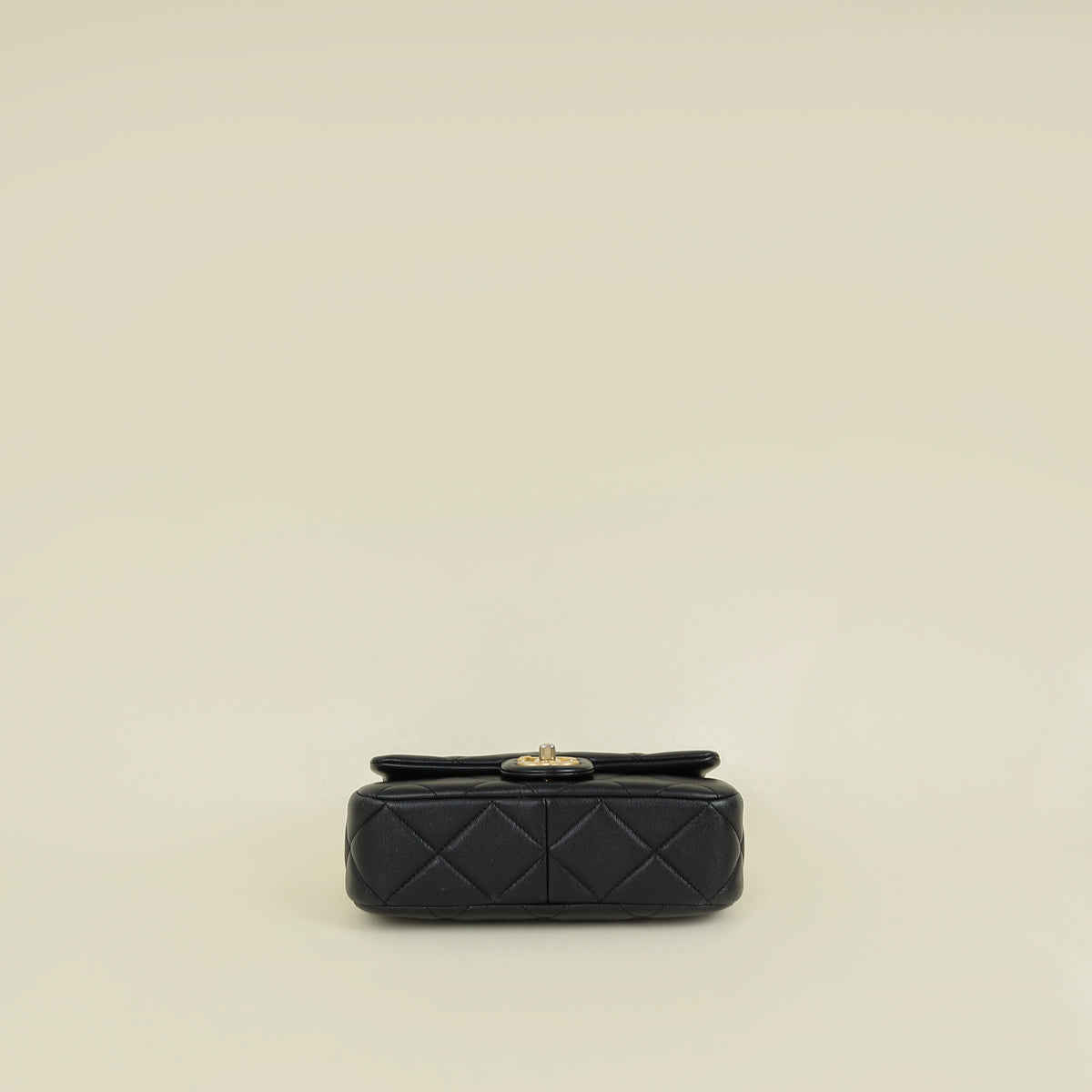 Chanel Black Double Pearly Flap Bag