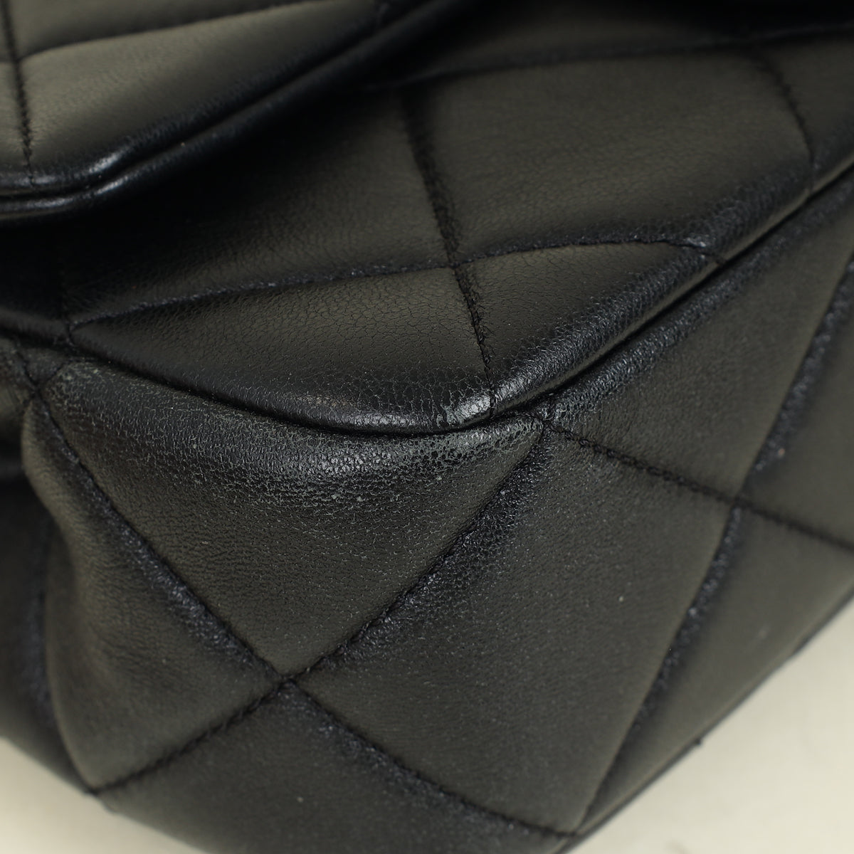 Chanel Black Double Pearly Flap Bag