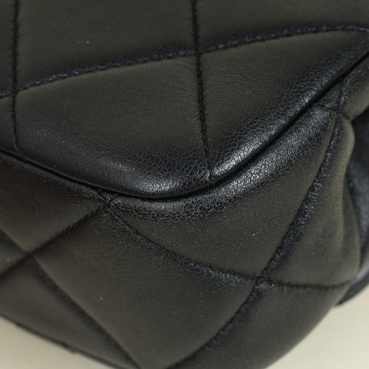 Chanel Black Double Pearly Flap Bag