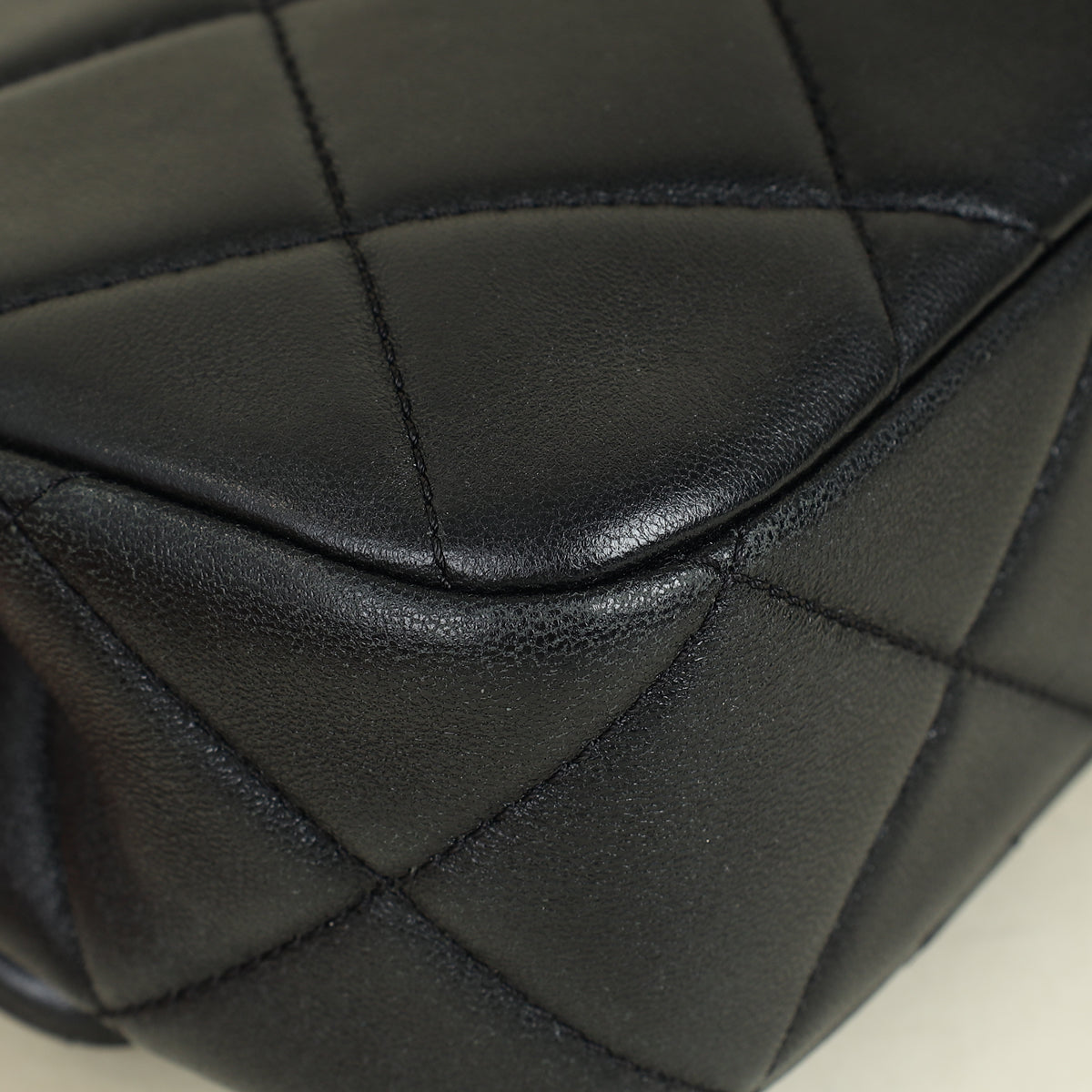 Chanel Black Double Pearly Flap Bag