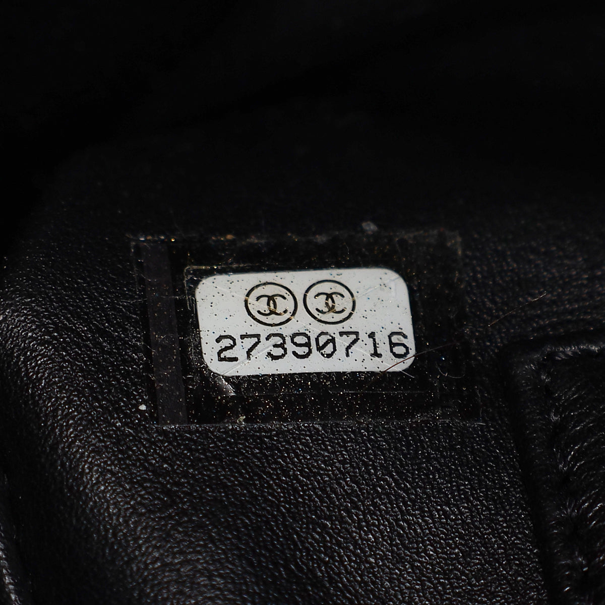 Chanel Black CC Coco Handle Caviar Bag with Lizard Handle