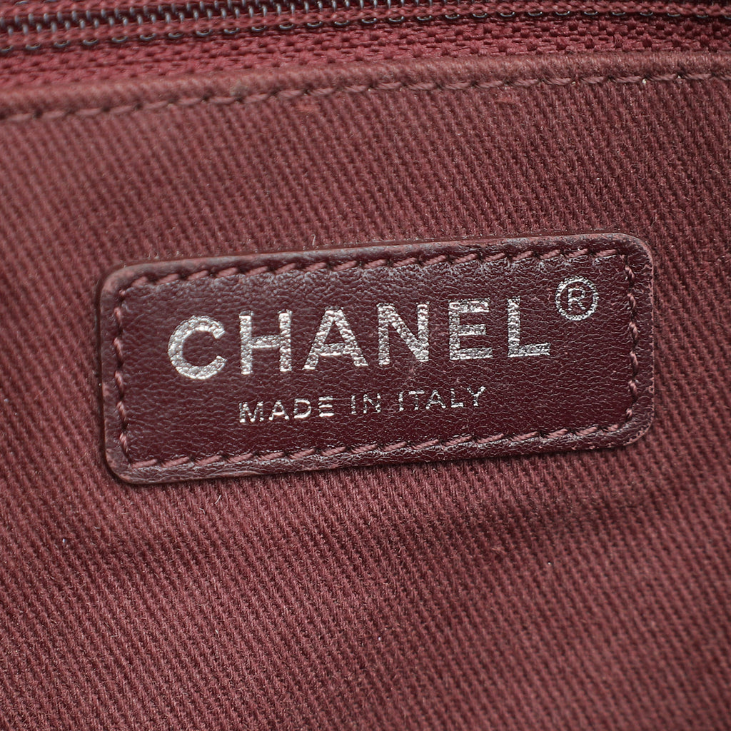 Chanel Red CC Enchained Accordion Flap Quilted Bag