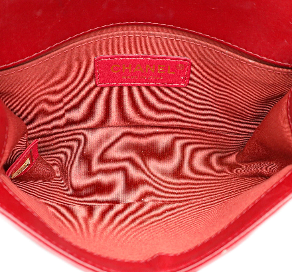 Chanel Red Le Boy Small Flap Bag