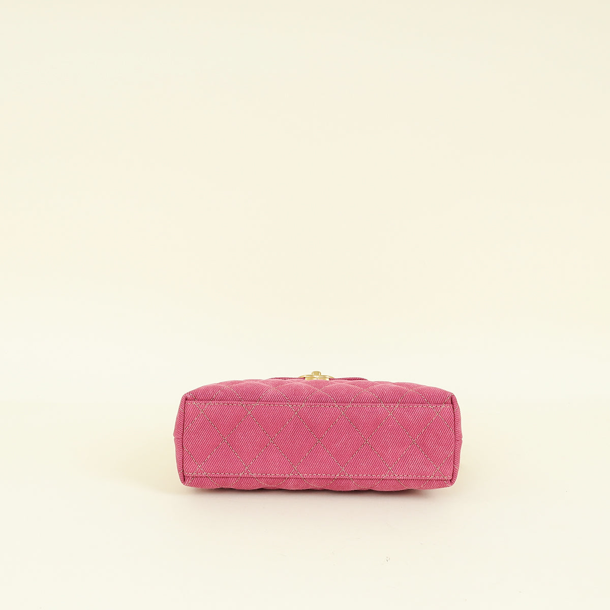 Chanel Pink CC Denim Mini Kelly Bag