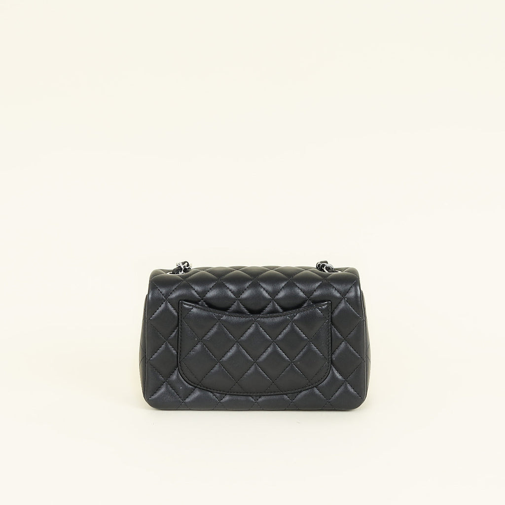 Chanel Black CC Classic Mini Rectangular Flap Bag