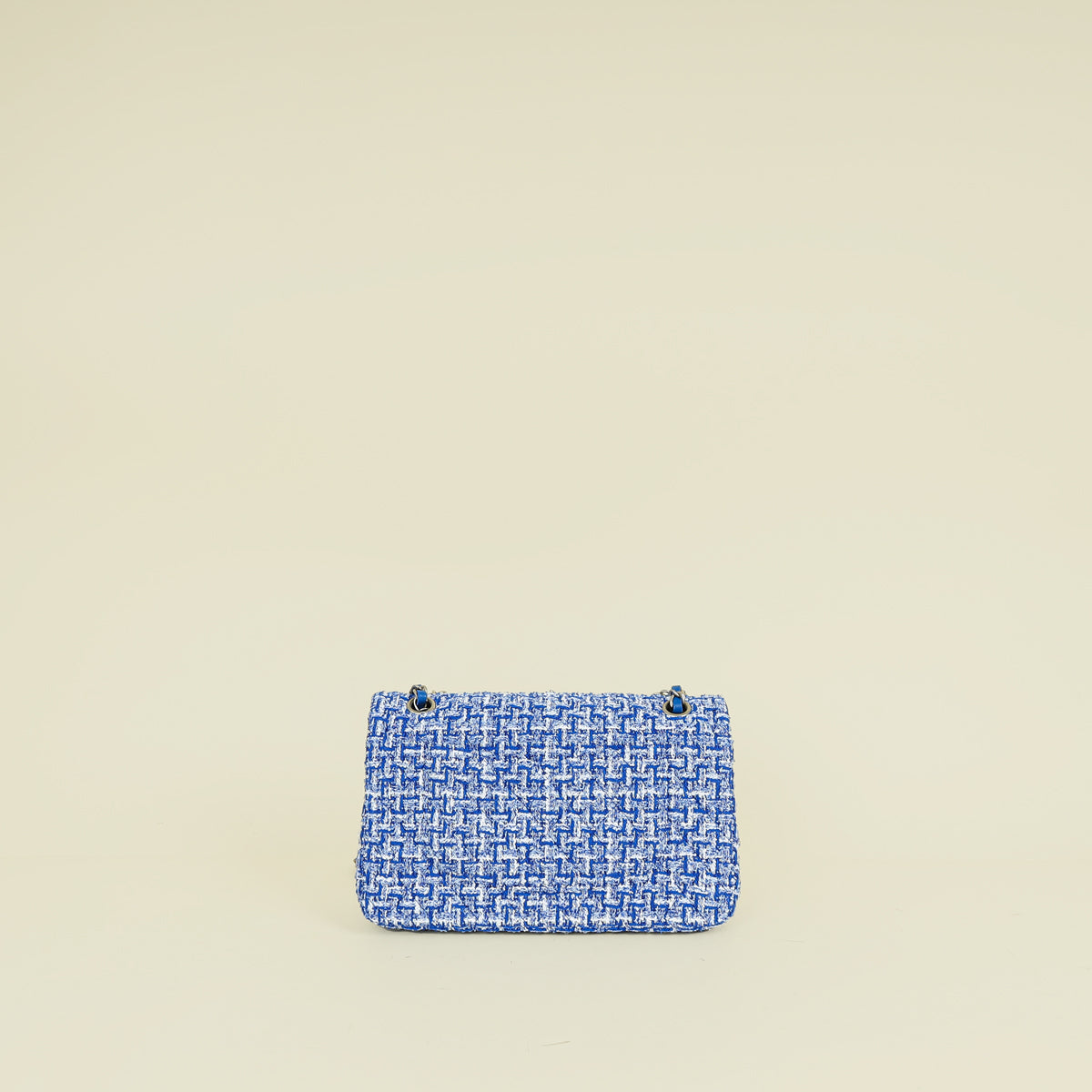 Chanel Bicolor CC Classic Tweed Double Flap Medium Bag
