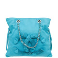 Chanel Turquoise CC Disc Bon Bon Tote Bag
