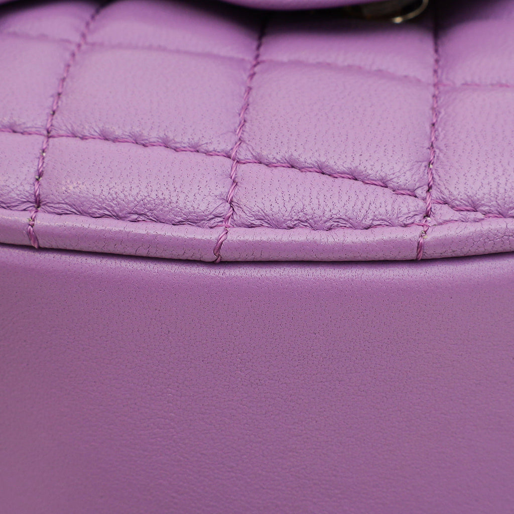 Chanel Purple CC In Love Heart Bag