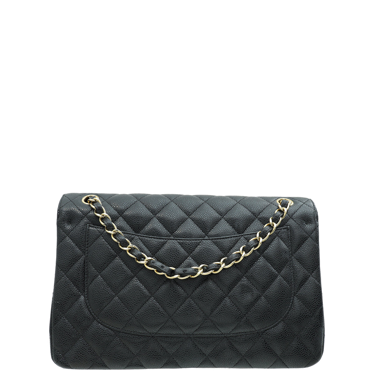 Chanel Black Classic Double Flap Jumbo Bag