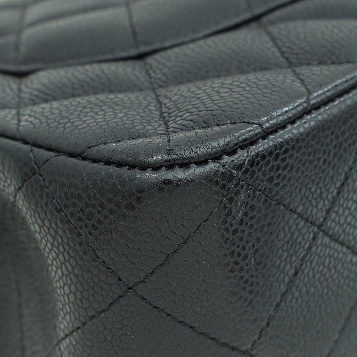 Chanel Black Classic Double Flap Jumbo Bag