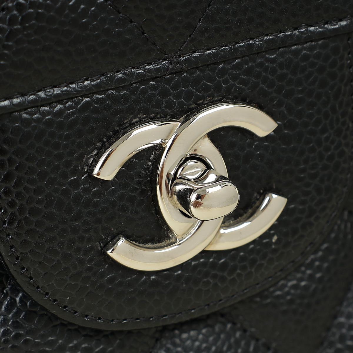 Chanel Black Classic Double Flap Jumbo Bag