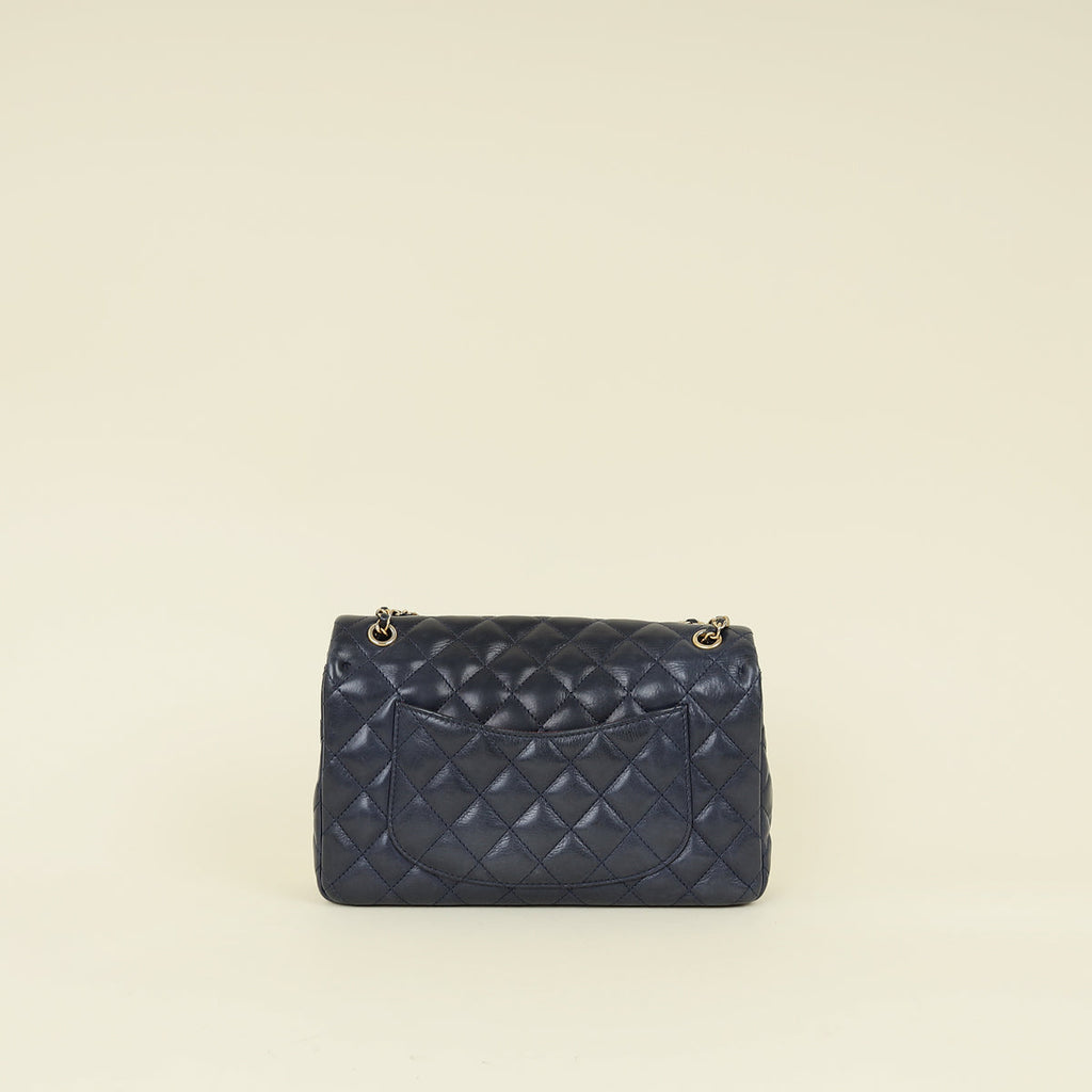 Chanel Navy Rock The Corner Flap Bag