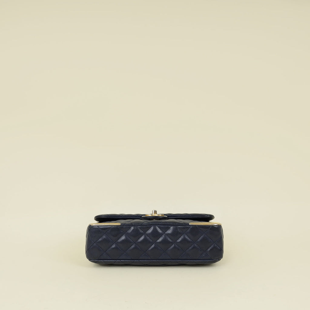 Chanel Navy Rock The Corner Flap Bag