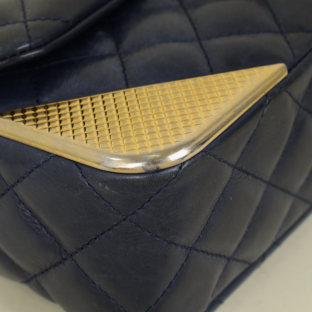 Chanel Navy Rock The Corner Flap Bag