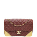 Chanel Burgundy CC Rock The Corner Flap Bag
