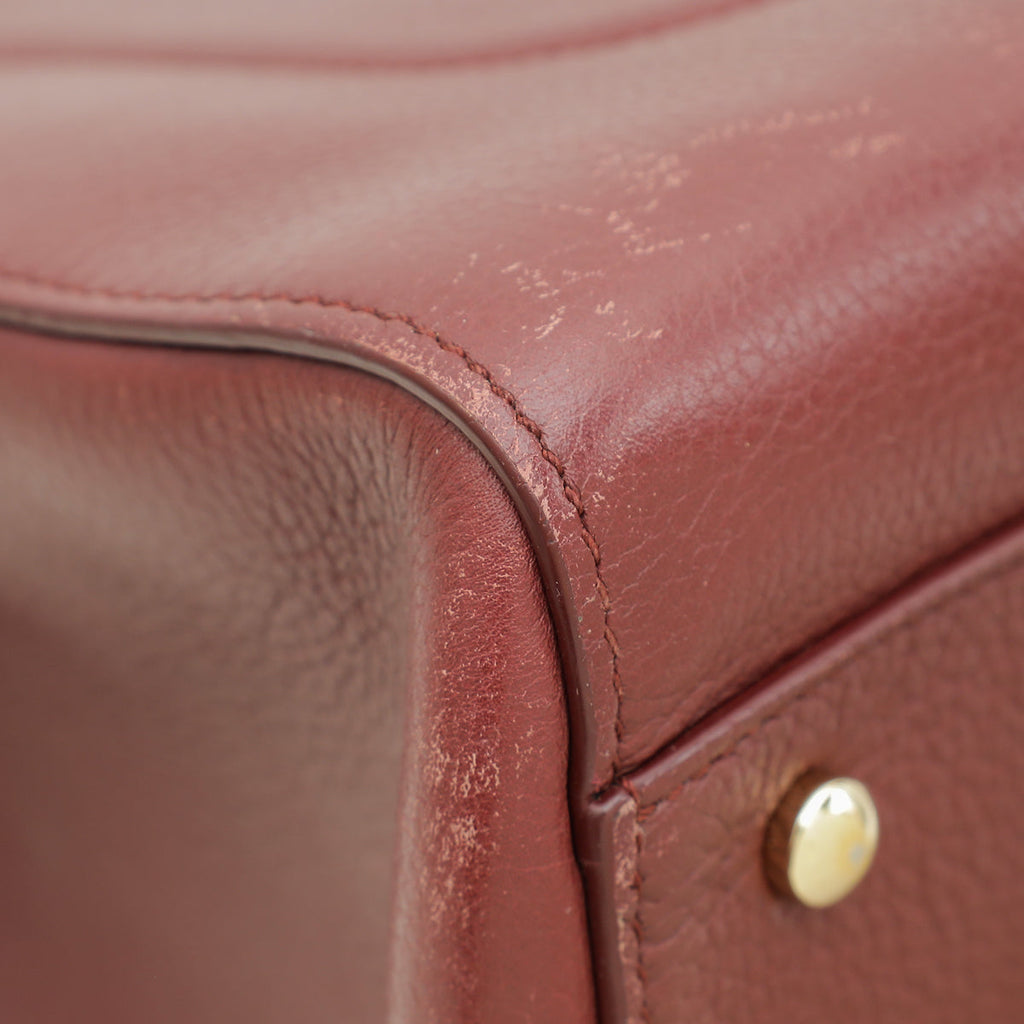 Chanel Bordeaux Neo Executive Shopping Tote Small Bag