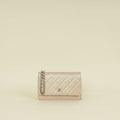 Chanel Metallic Pearly Pink CC Classic Wallet on Chain