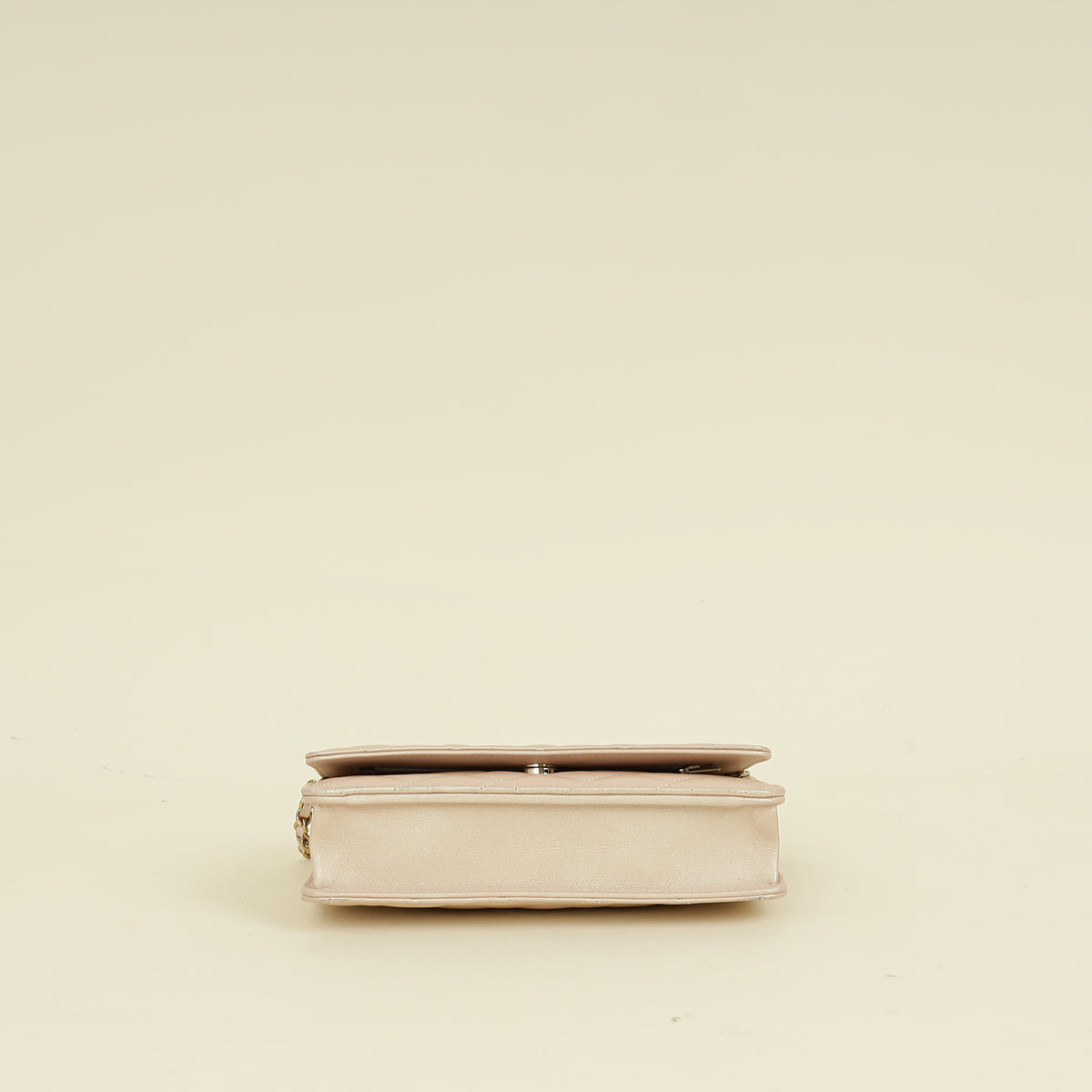 Chanel Metallic Pearly Pink CC Classic Wallet on Chain