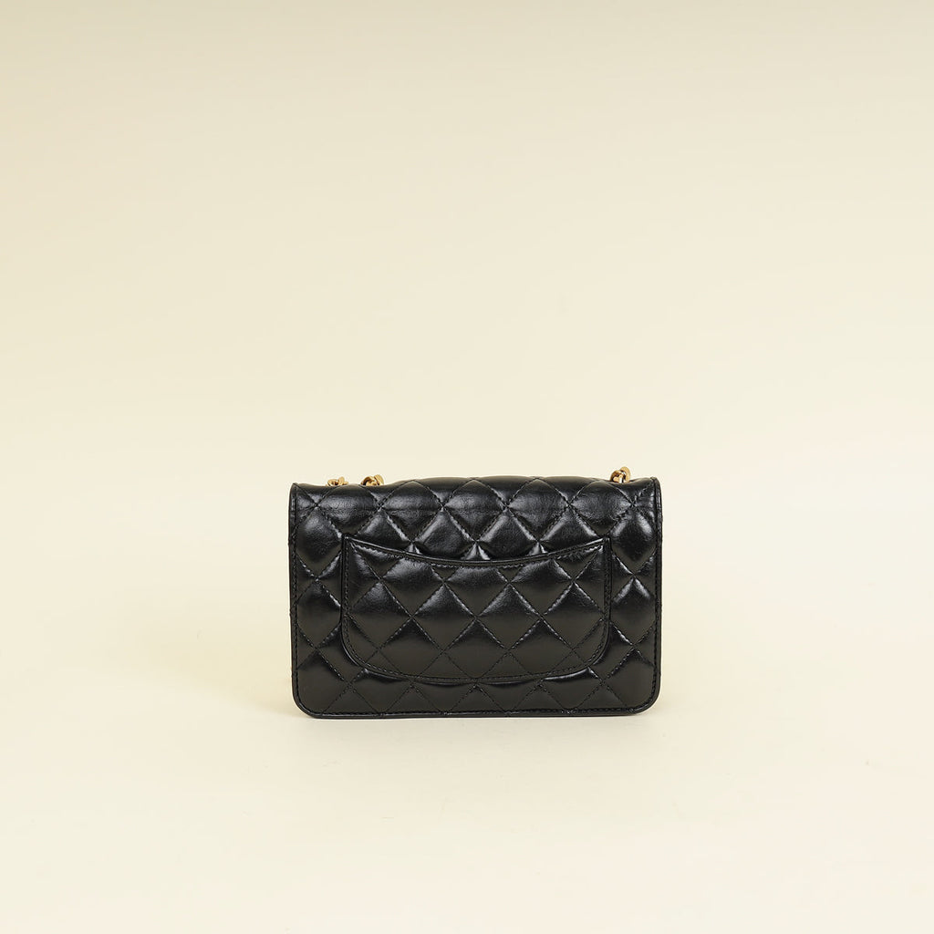 Chanel Black Pillow Crush Wallet on Chain