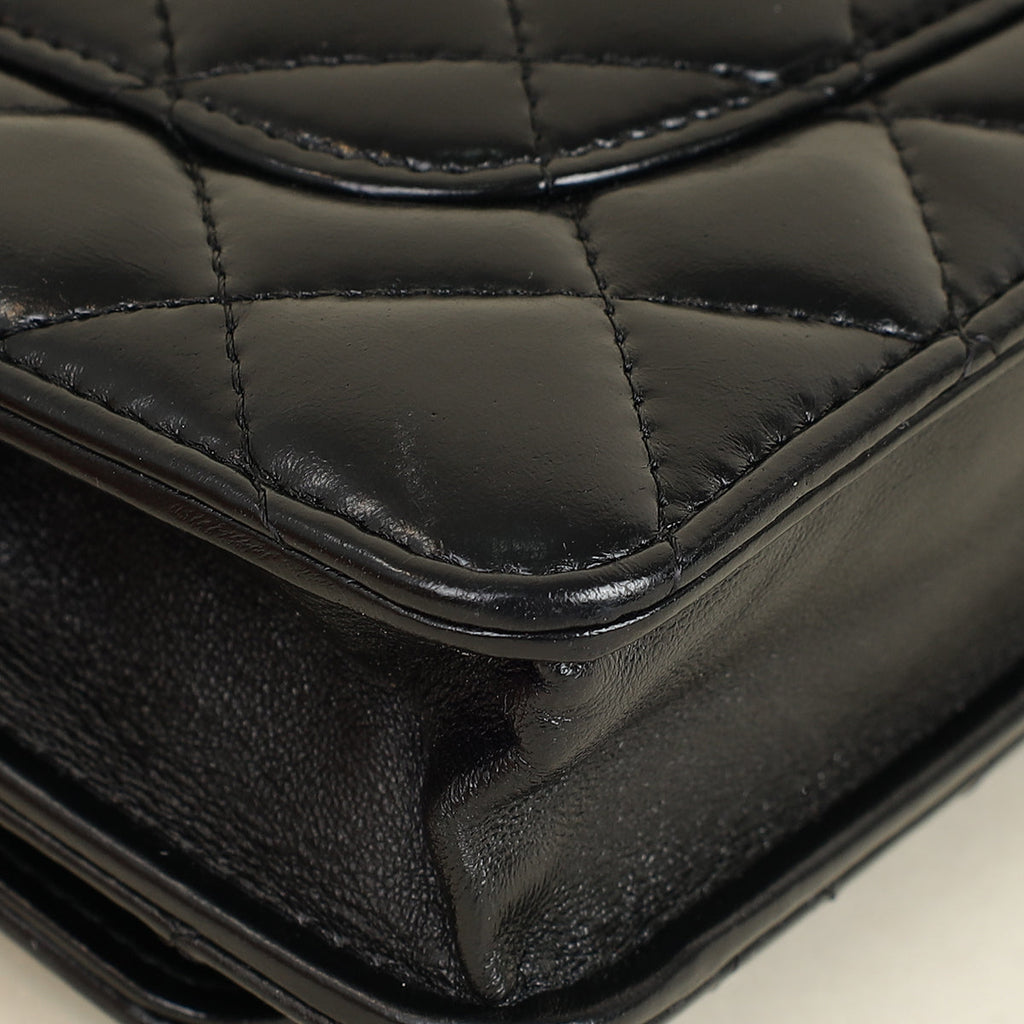 Chanel Black Pillow Crush Wallet on Chain