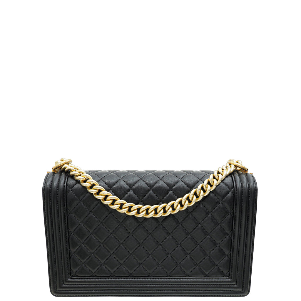 Chanel Black Le boy Large / Old New Medium Bag