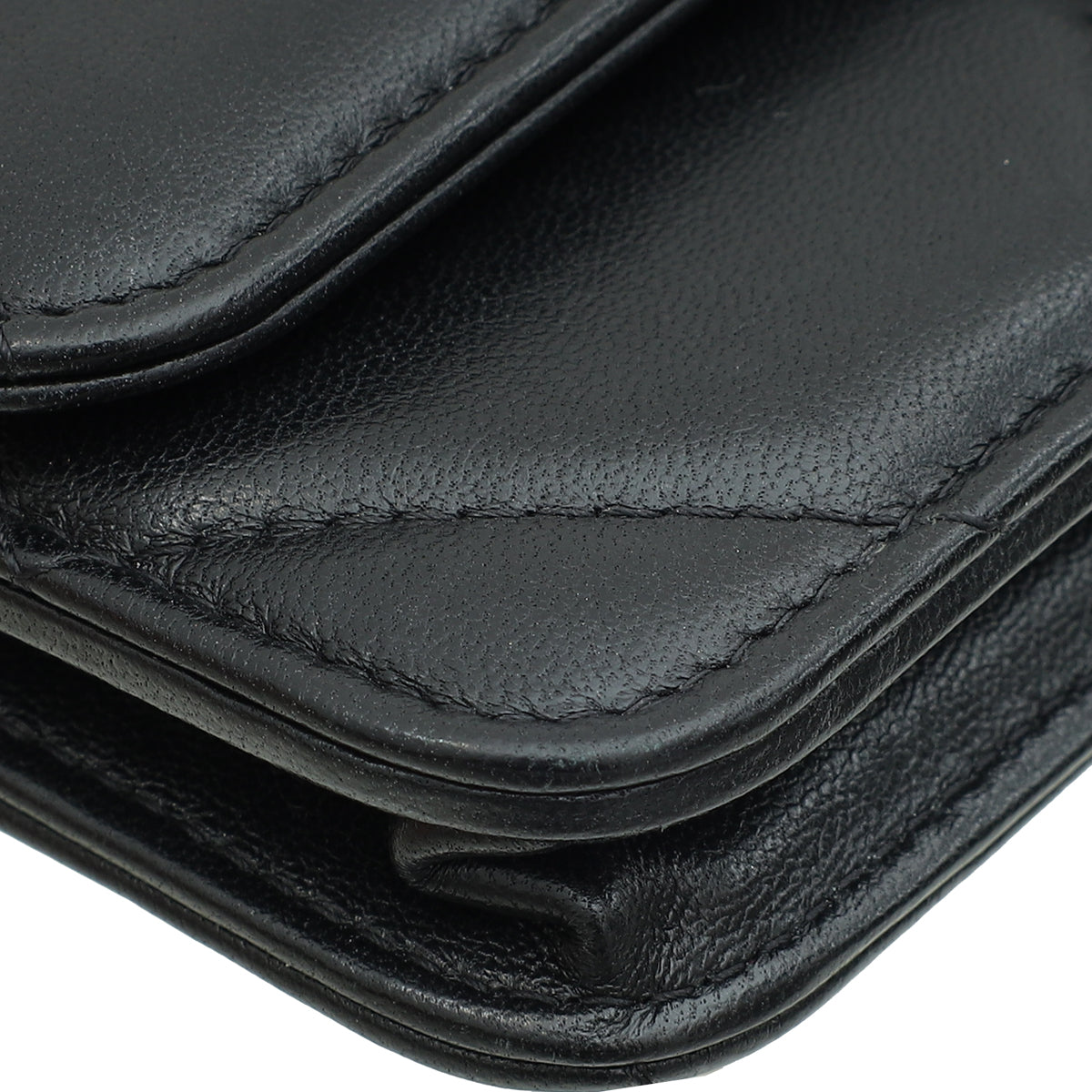 Chanel Black 19 Mini Wallet on Chain