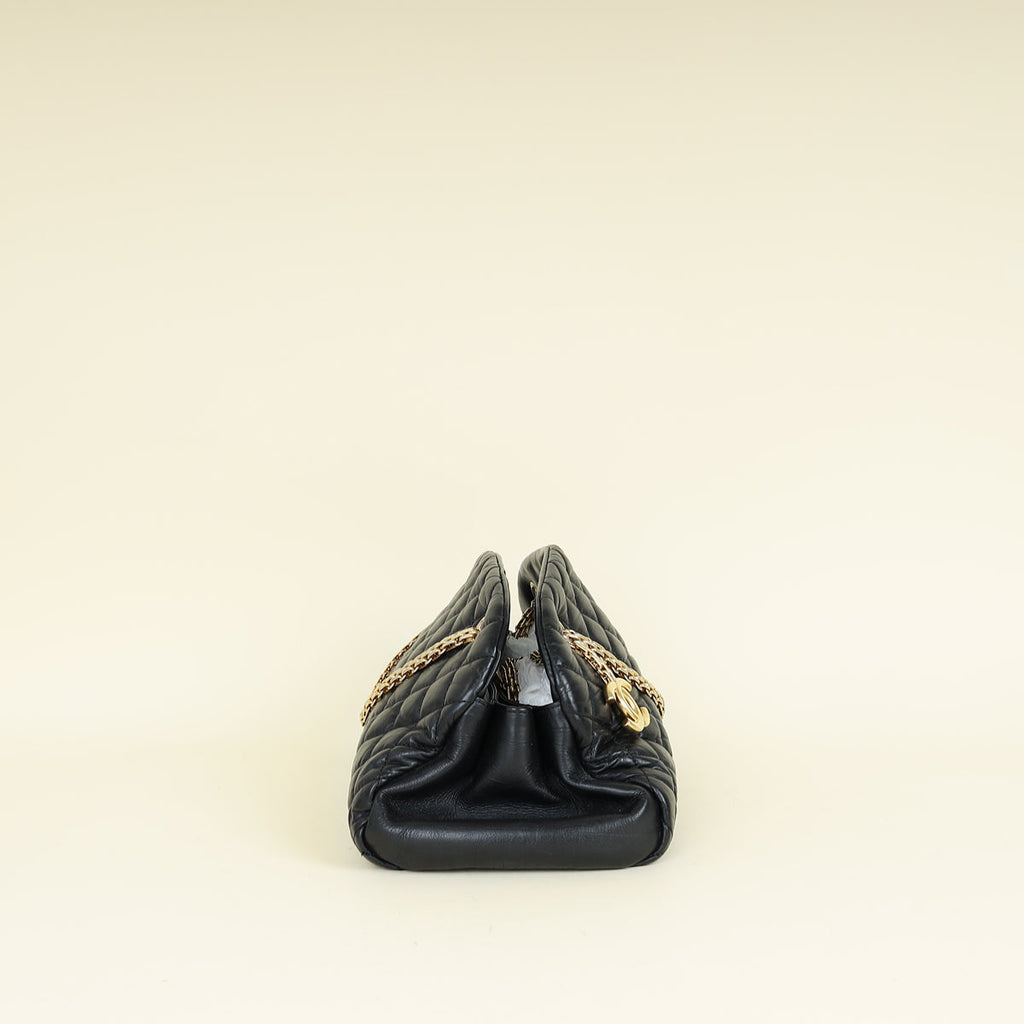 Chanel Black CC Just Mademoiselle Bowling Bag