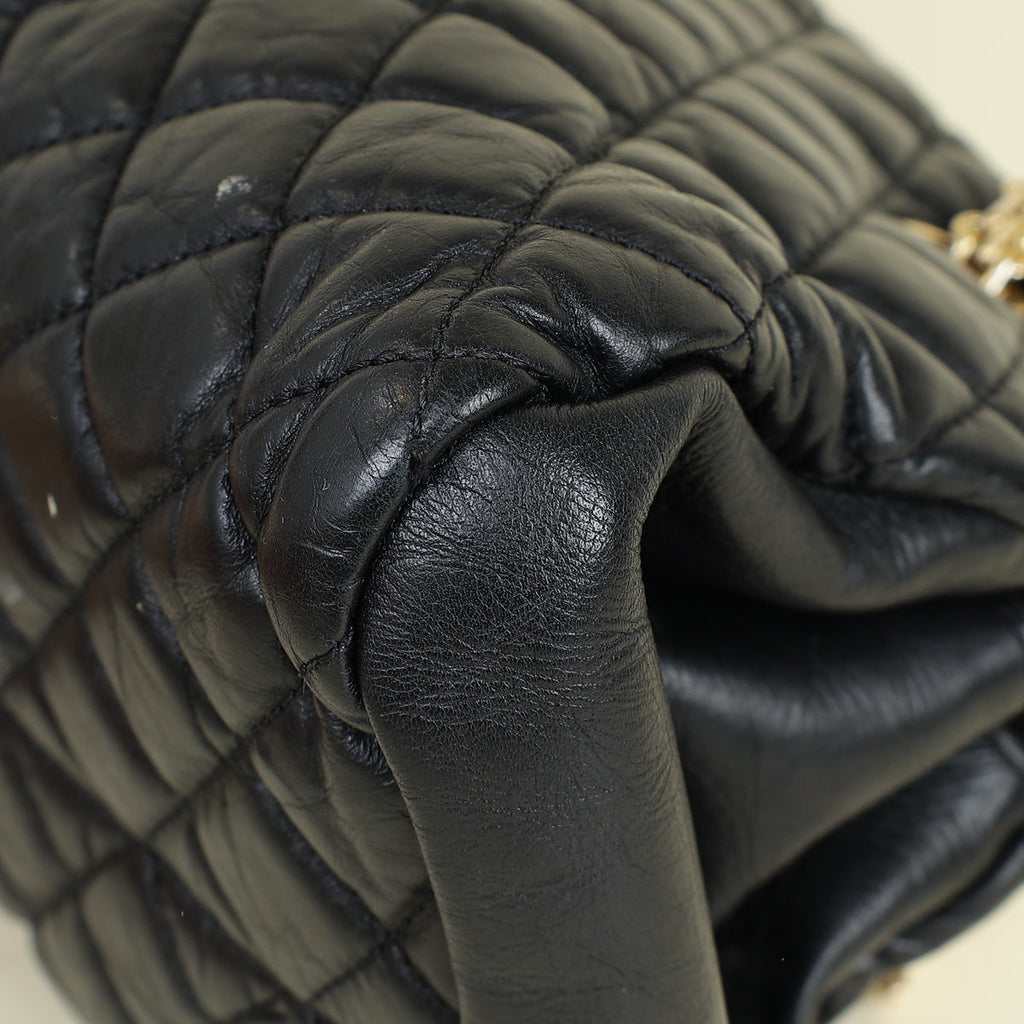 Chanel Black CC Just Mademoiselle Bowling Bag