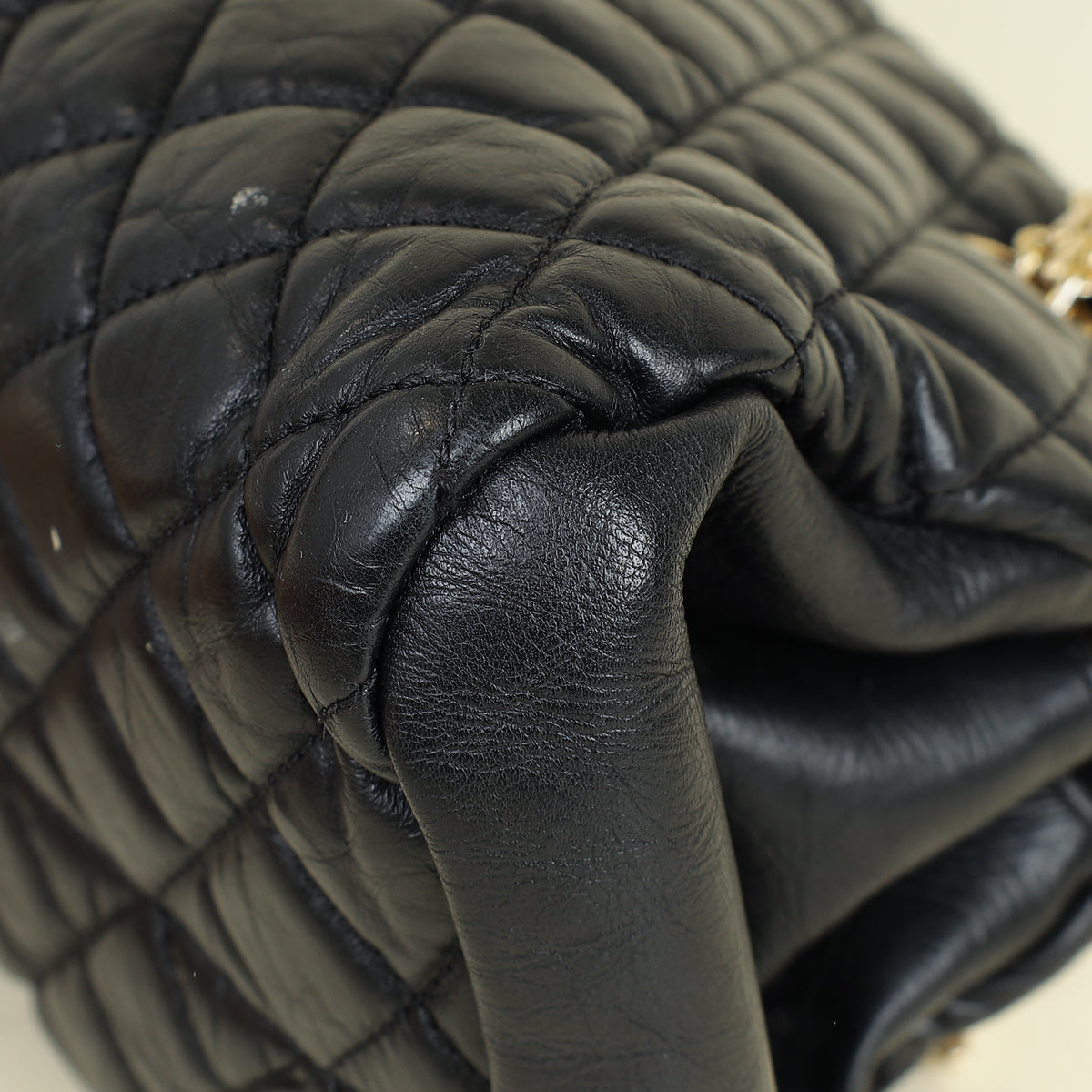 Chanel Black CC Just Mademoiselle Bowling Bag