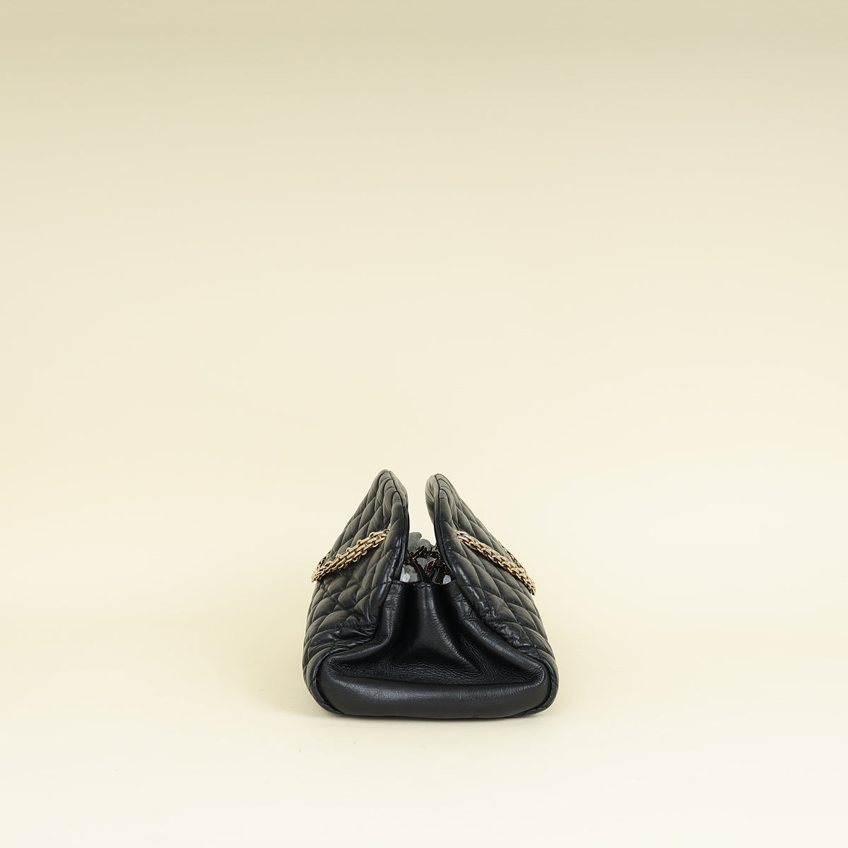 Chanel Black CC Just Mademoiselle Bowling Bag