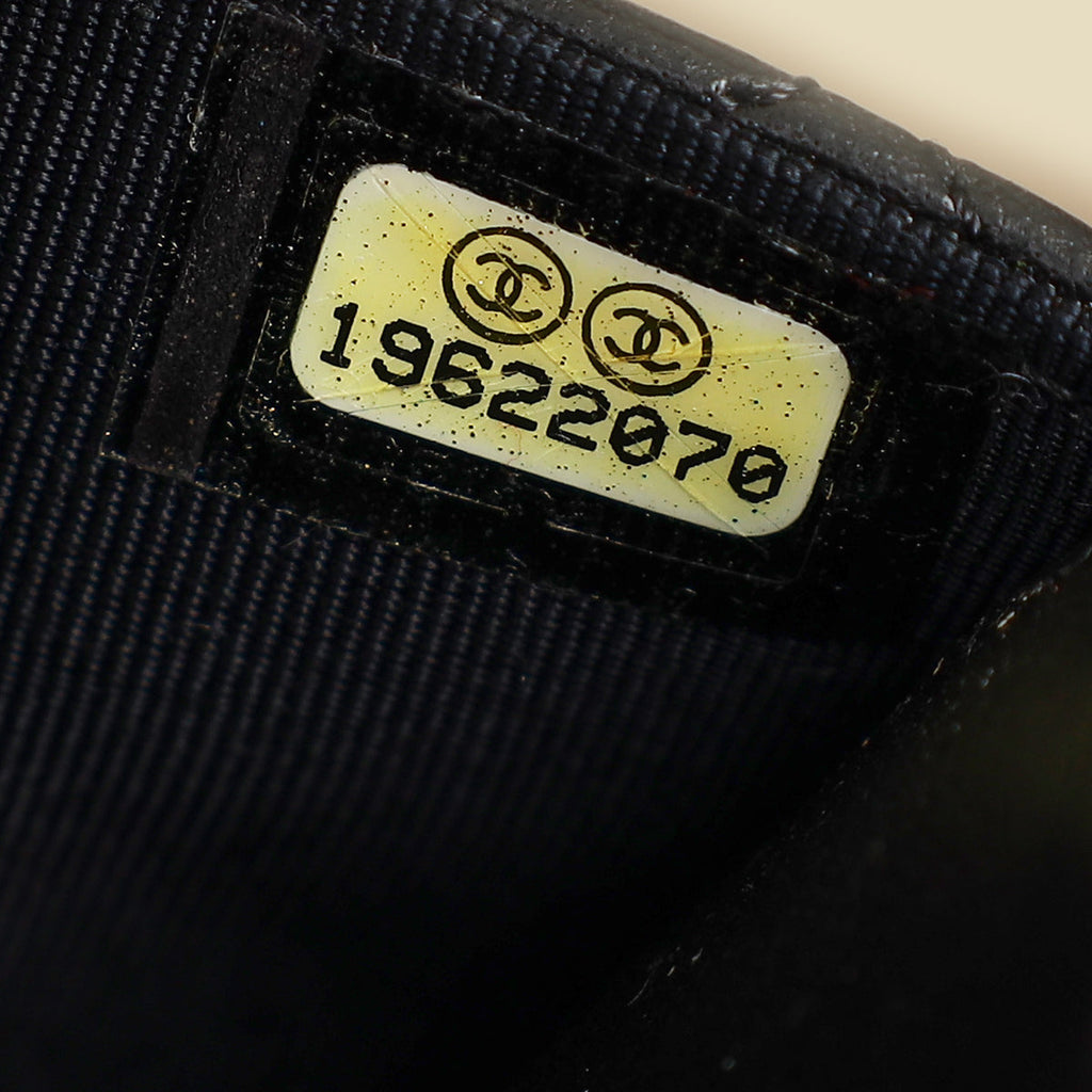 Chanel Black CC Classic Wallet On Chain