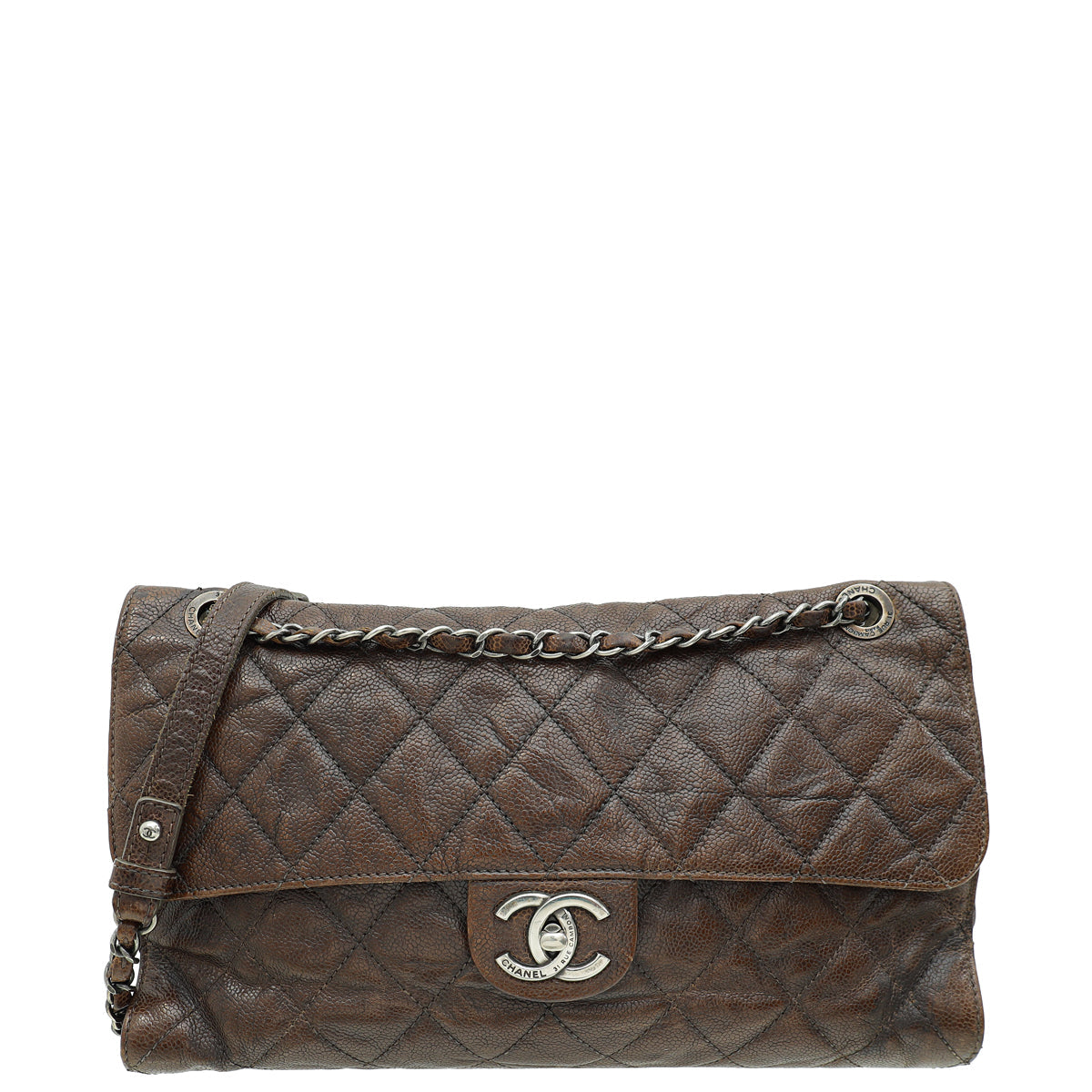 Chanel Brown CC Crave Jumbo Flap Bag