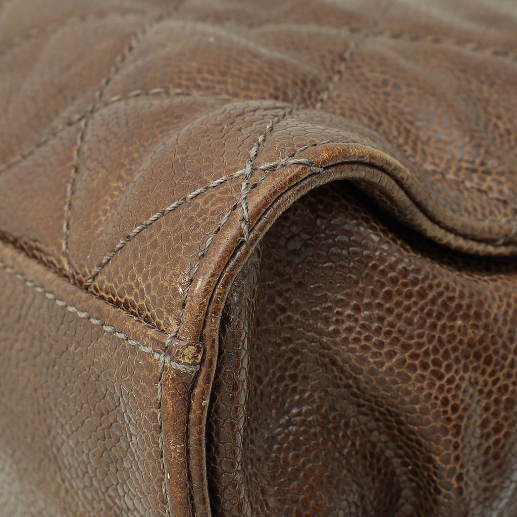 Chanel Brown CC Crave Jumbo Flap Bag