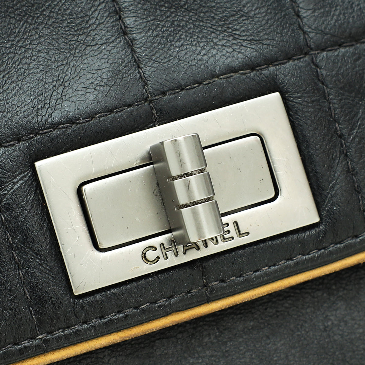 Chanel Black Reissue Chocolate Bar Accordion Flap Bag