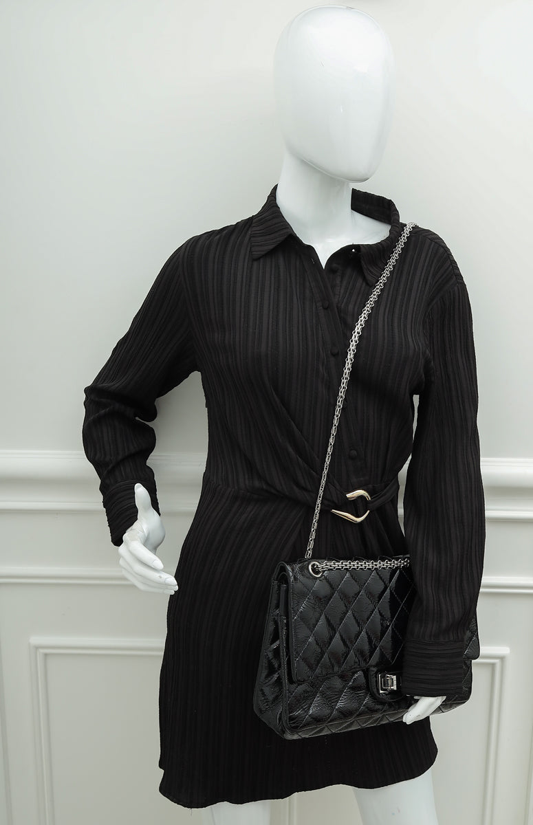 Chanel Black 2.55 Reissue Double Flap 227 Bag