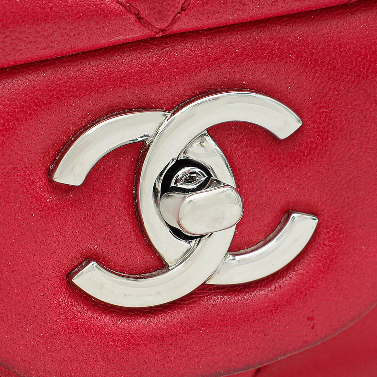 Chanel Fuchsia CC Chevron Single Flap Maxi Bag