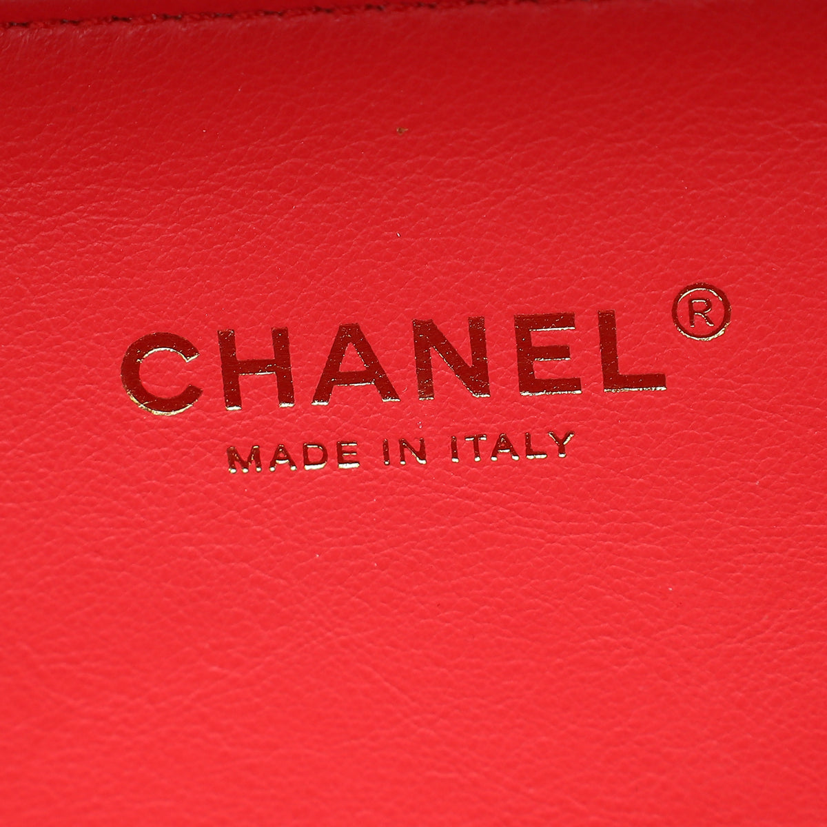 Chanel Red Filigree Small Vanity Case