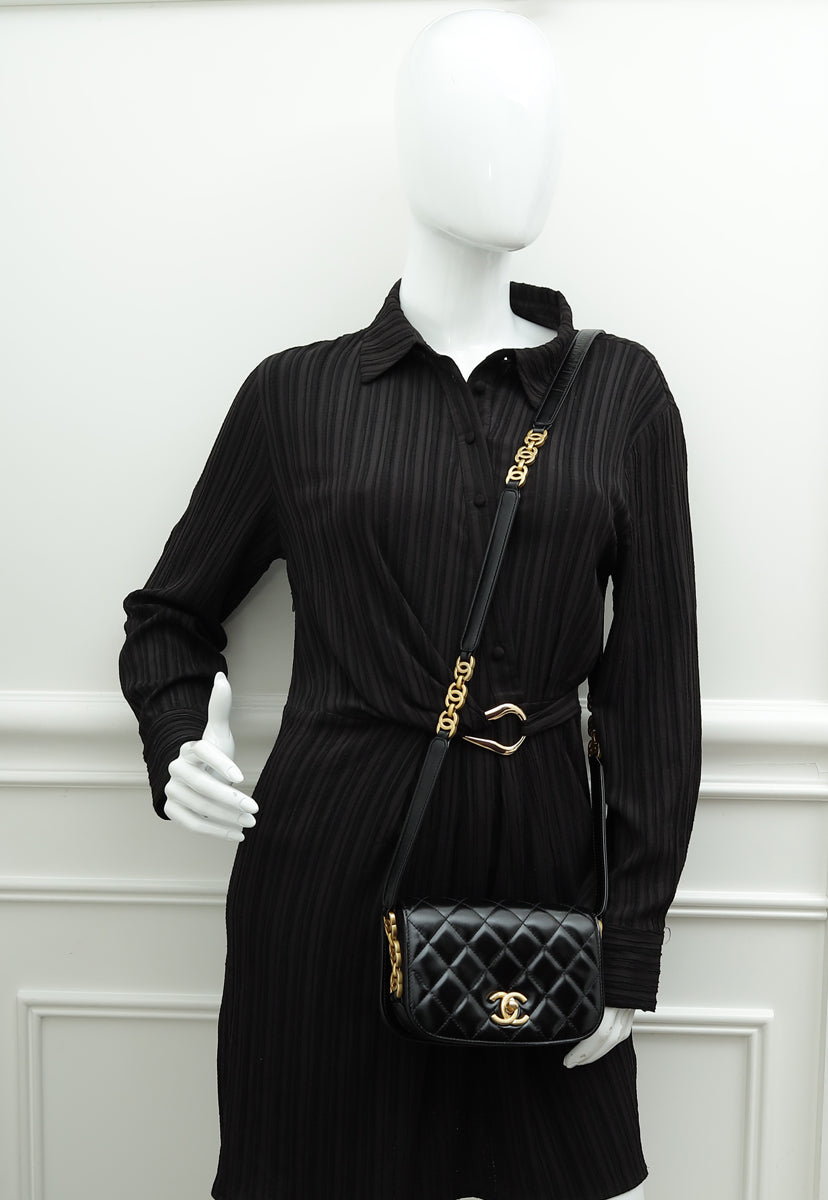 Chanel Black "My Sweet CC Flap" Mini Crossbody Bag