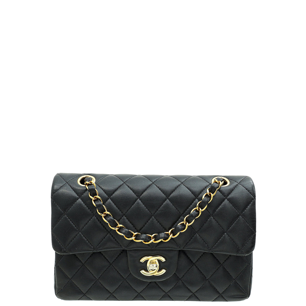 Chanel Black CC Classic Small Double Flap Bag