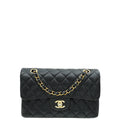 Chanel Black CC Classic Small Double Flap Bag