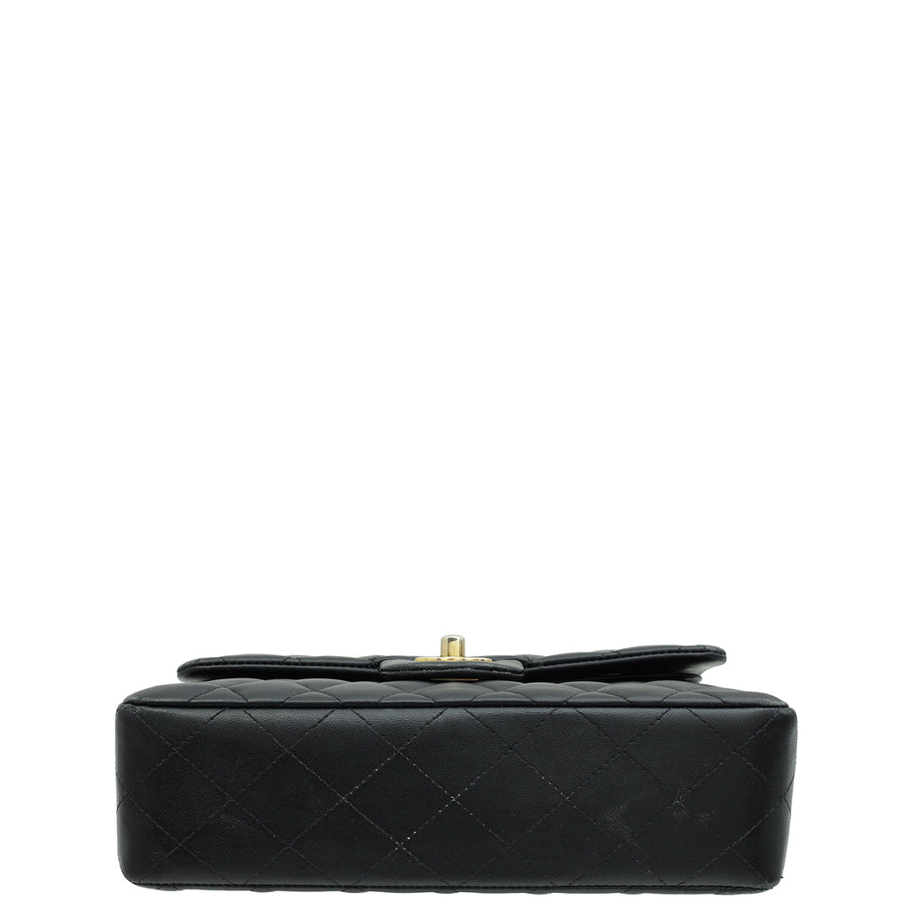 Chanel Black CC Classic Small Double Flap Bag