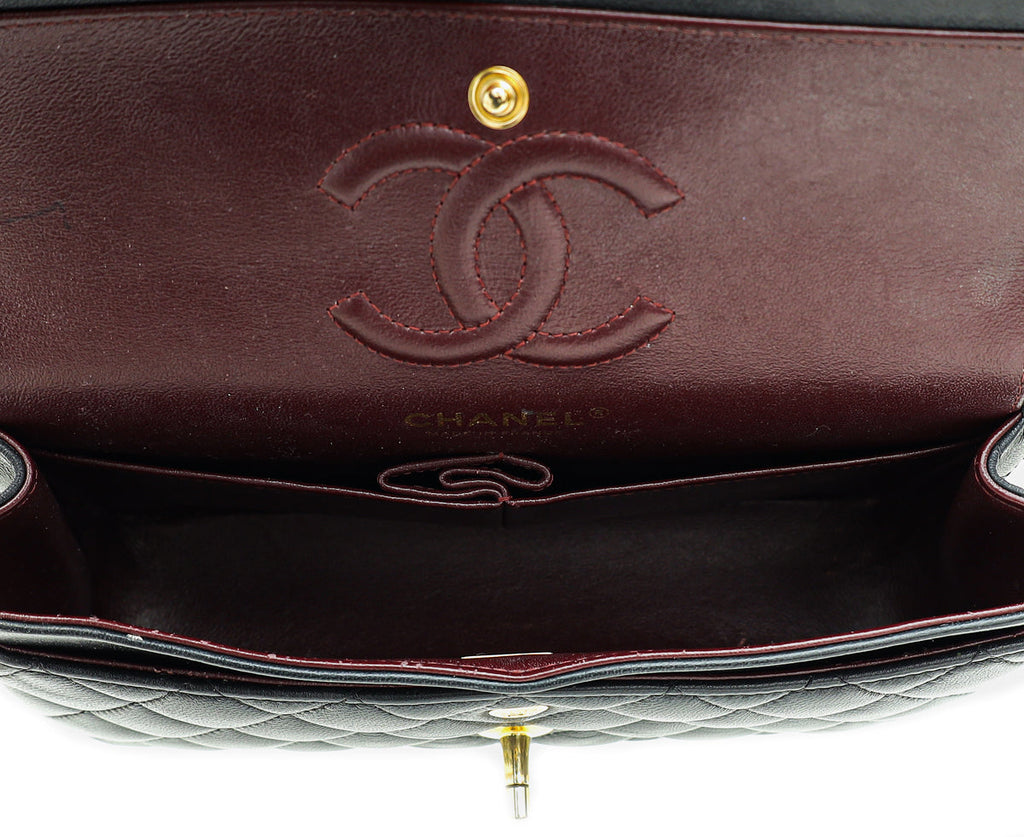Chanel Black CC Classic Small Double Flap Bag