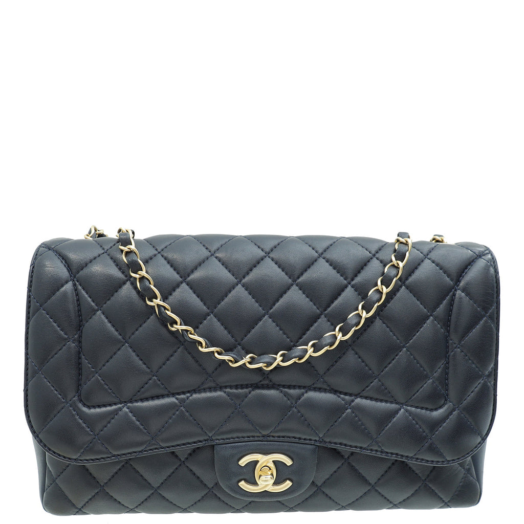 Chanel Navy Blue CC Diana Flap Bag