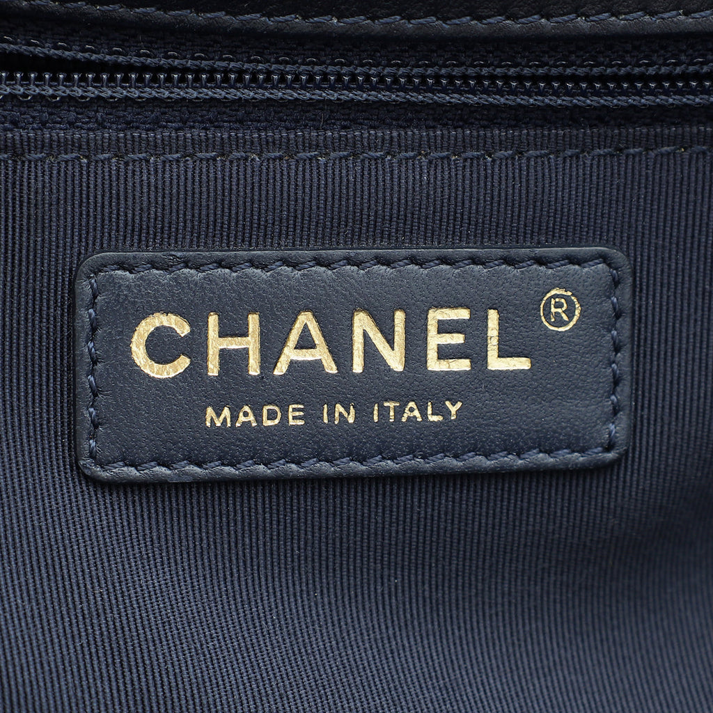 Chanel Navy Blue CC Diana Flap Bag