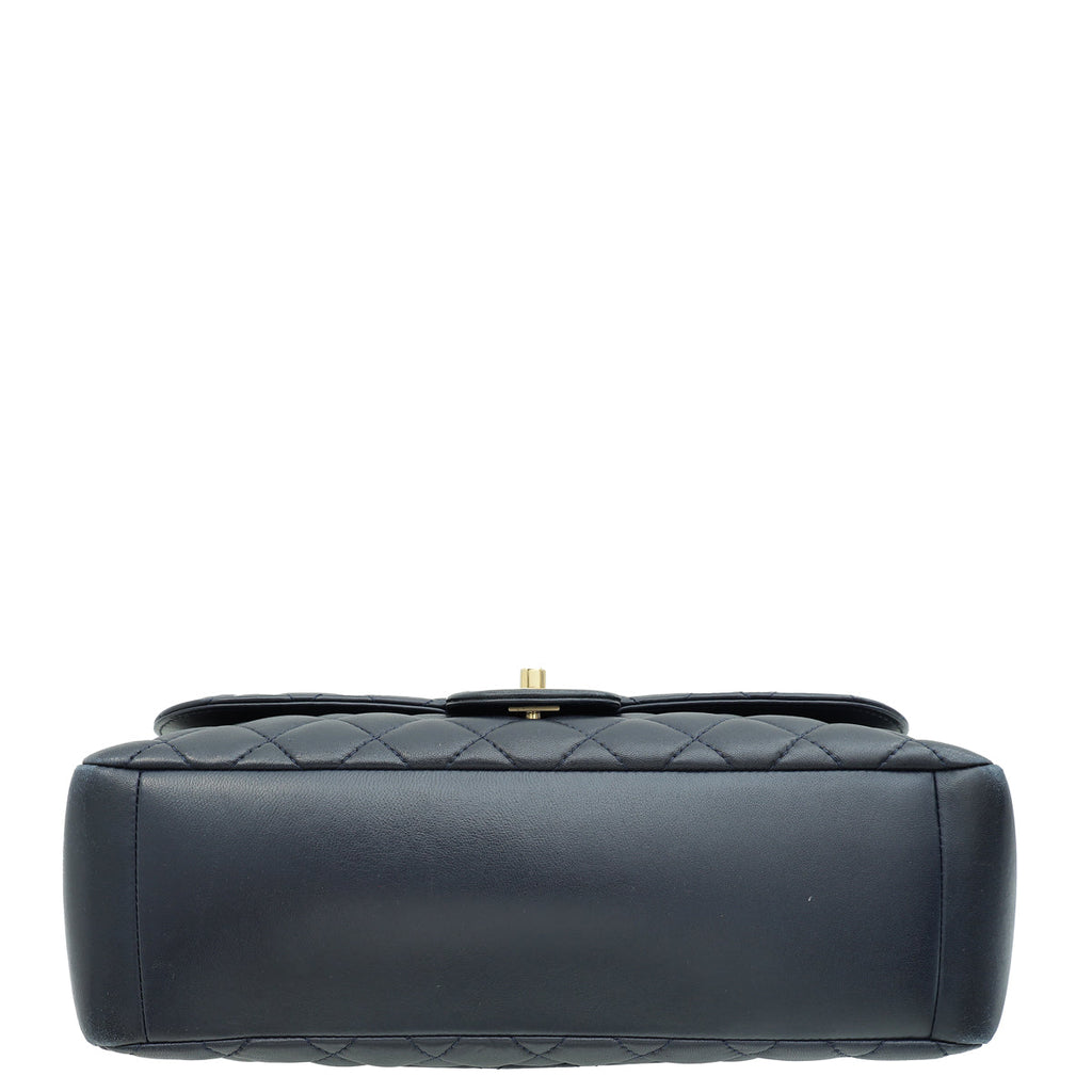 Chanel Navy Blue CC Diana Flap Bag